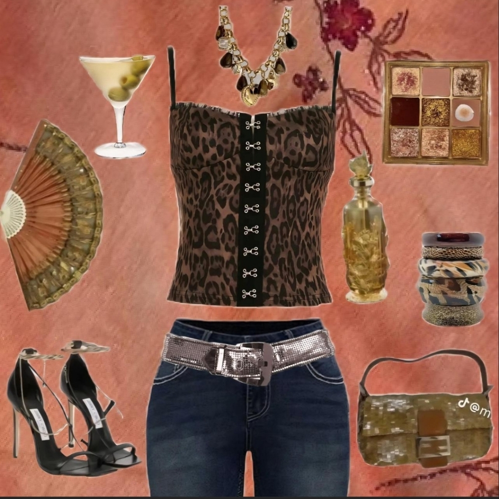 Leopard Print Corset Top